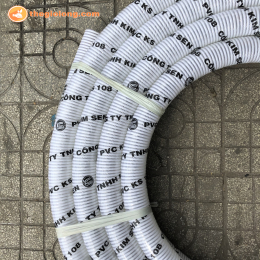 Ống gân nhựa trắng pvc