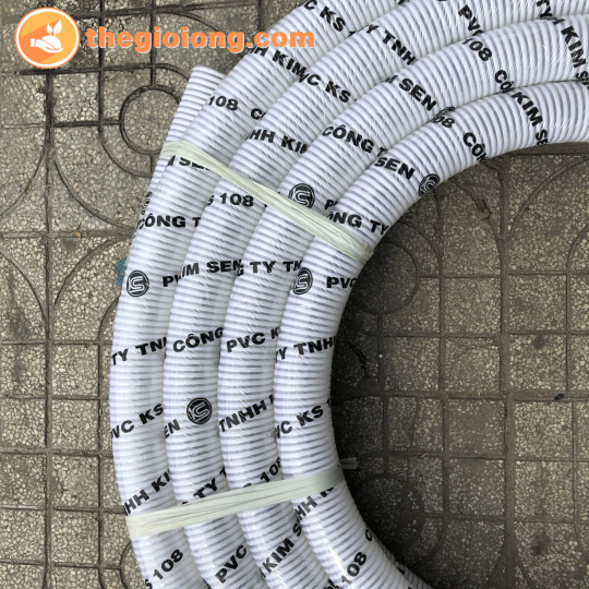 Ống gân nhựa trắng pvc